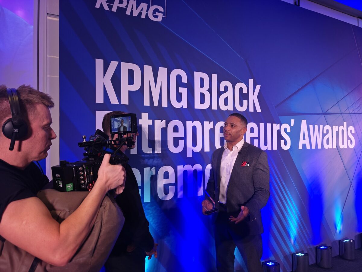 Julian Hall at KPMG Black Entrepreneurs' Awards